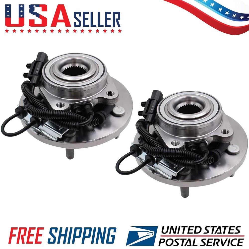 Pair Front Wheel Hub Bearings For Dodge Grand Caravan Town & Country Routan C/V