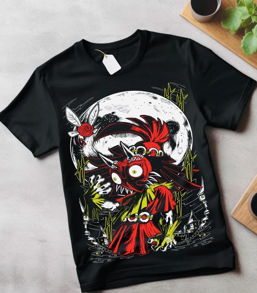 The Legend Of Zelda Majoras Mask Black T-Shirt