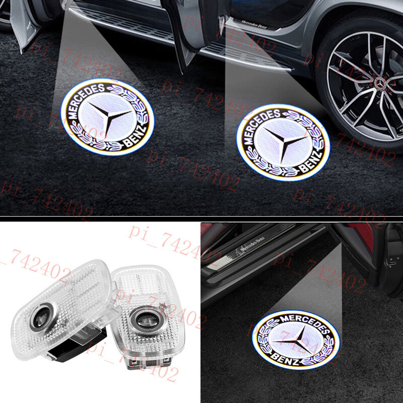 Kit de luces de sombra LED proyector puerta coche CLA CLS 2020-2023 2 piezas HD