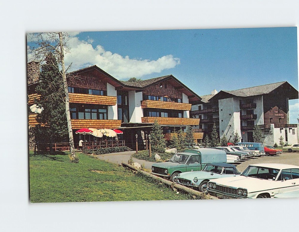 Postcard The Alpenhof Lodge And The Sojourner Inn Teton Village Wyoming USA