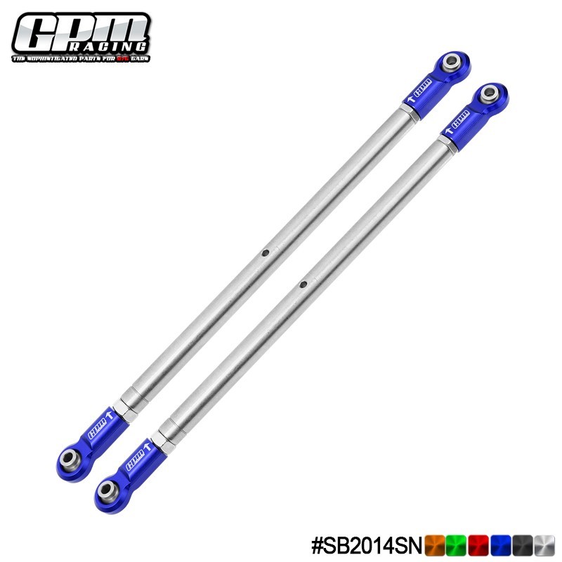 GPM SST Rear Upper 4-link Bar & 7075 Alloy Ends For LOSI 1/6 Super Baja Rey 2.0
