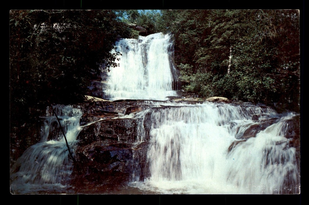Connestee Falls Waterfall Brevard North Carolina NC Unp Postcard