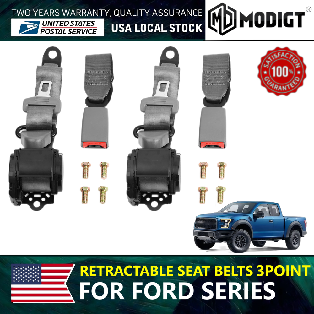 3 Point Safety Adjustable Seat Belt Straps Car Vehicle Belt for Ford Edge/Flex