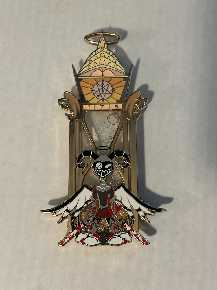 Hazbin Hotel Fanmade Lute/Exorcist Extermination Glitter Shaker Enamel Pin