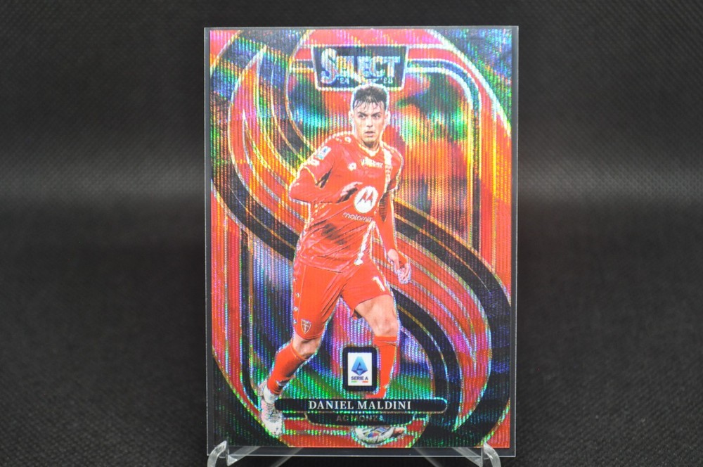 Daniel Maldini 2024-25 Panini Select Serie A #116 Red Wave /38 Mezzanine