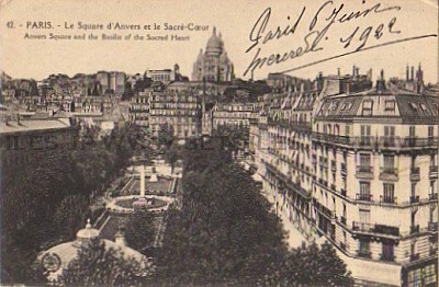 Basilica of Sacre-Coeur 1922 Postcard Paris