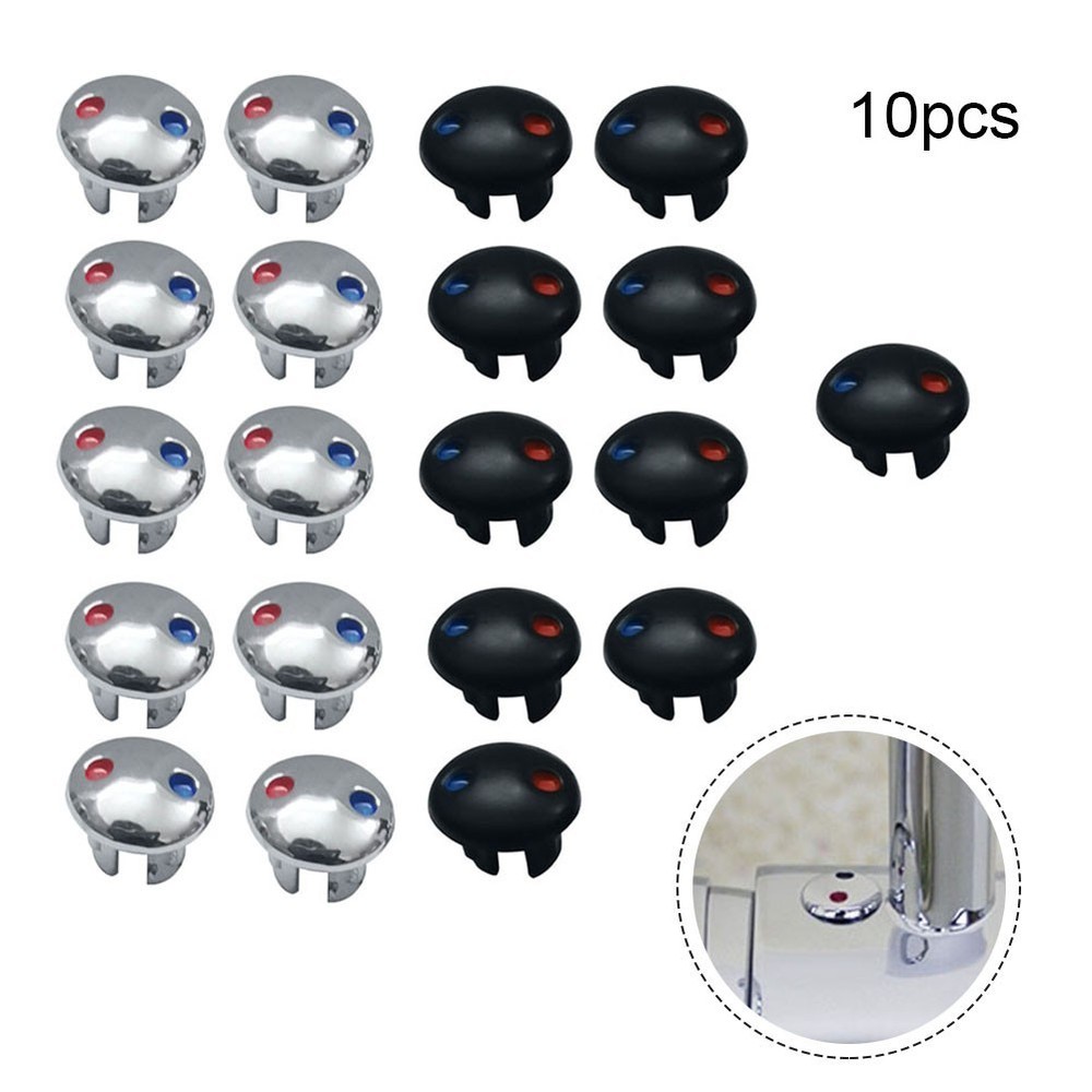 10PCS Faucet Handle High Quality Water Sign Red And Blue Label Decoration Cover