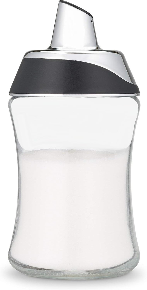 Sugar Dispenser with Pour Spout Lid Sugar Container Shaker Coffee Bar Accesso...