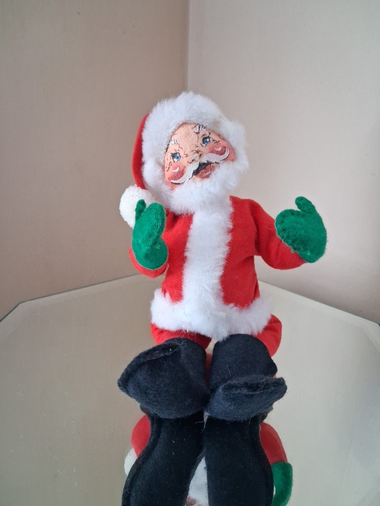 Vintage 1963 Annalee Mobilitee Collectible Dolls Christmas Santa Claus