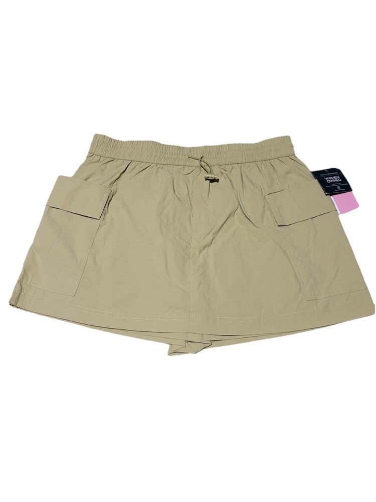 Grayson Threads Beige Skort Women’s Small Cargo Pockets Nylon NWT