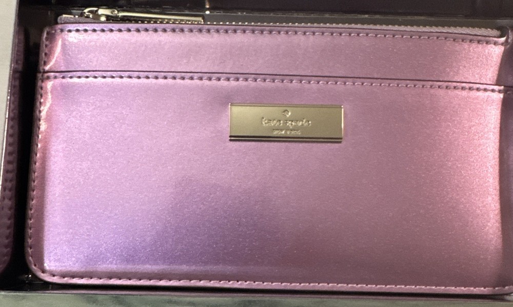 Kate Spade Kenzie Boxed Large Slim Card Holder Quartz Pink