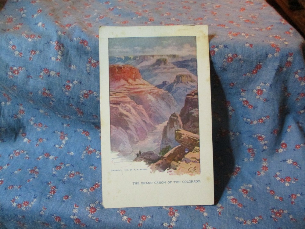 Old Postcard 1904 W R Hearst The Grand Canon of the Colorado Chicago Sunday Amer