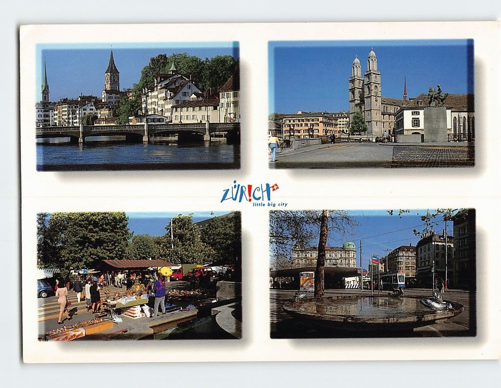 Postcard Scenes & Views Zürich Switzerland