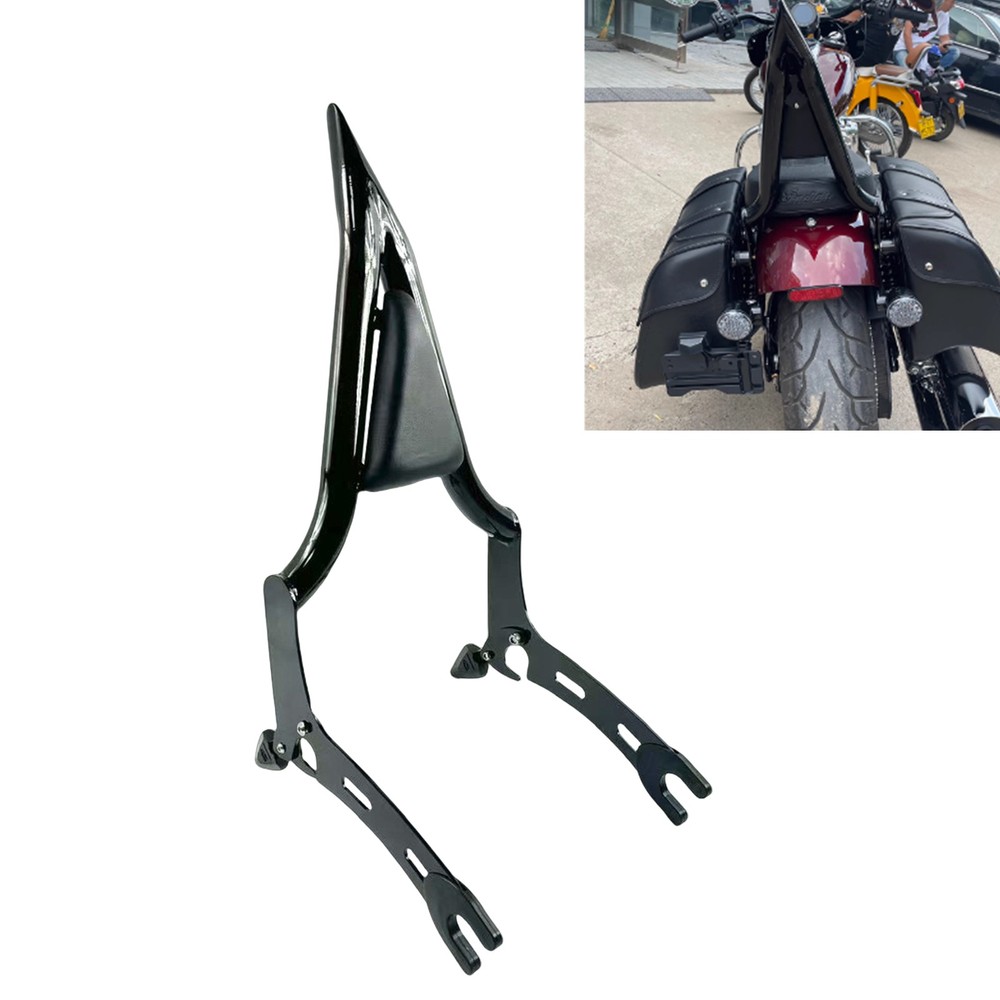 Motorcycle Rear Backrest Rack Holder Kit For Indian Chief Bobber Dark Horse FA