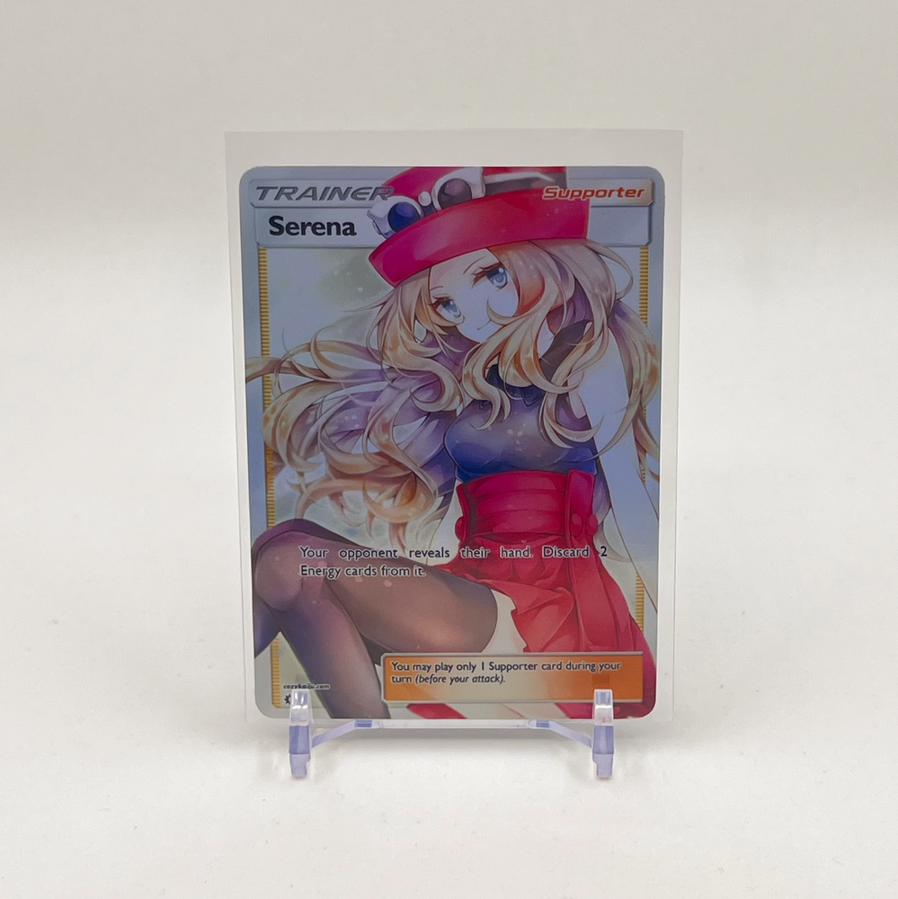 Serena Full Art Goddess Story Pokemon Waifu Trading Card Holofoil