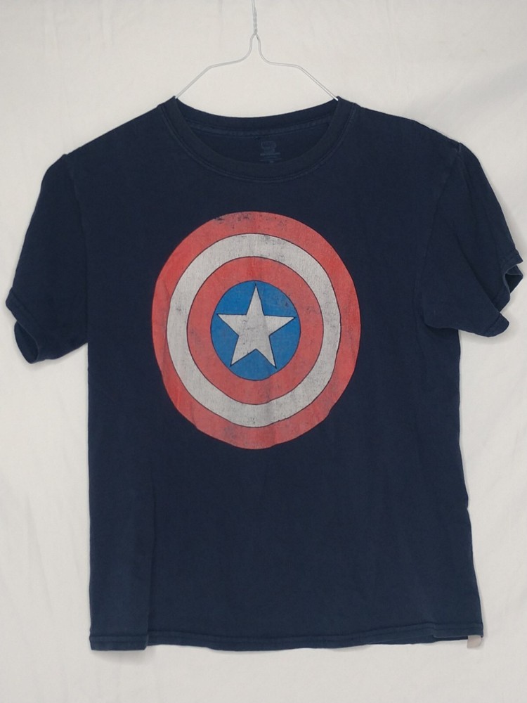 Captain America Shield Womens T Shirt Size Medium Short Sleeve Marvel
