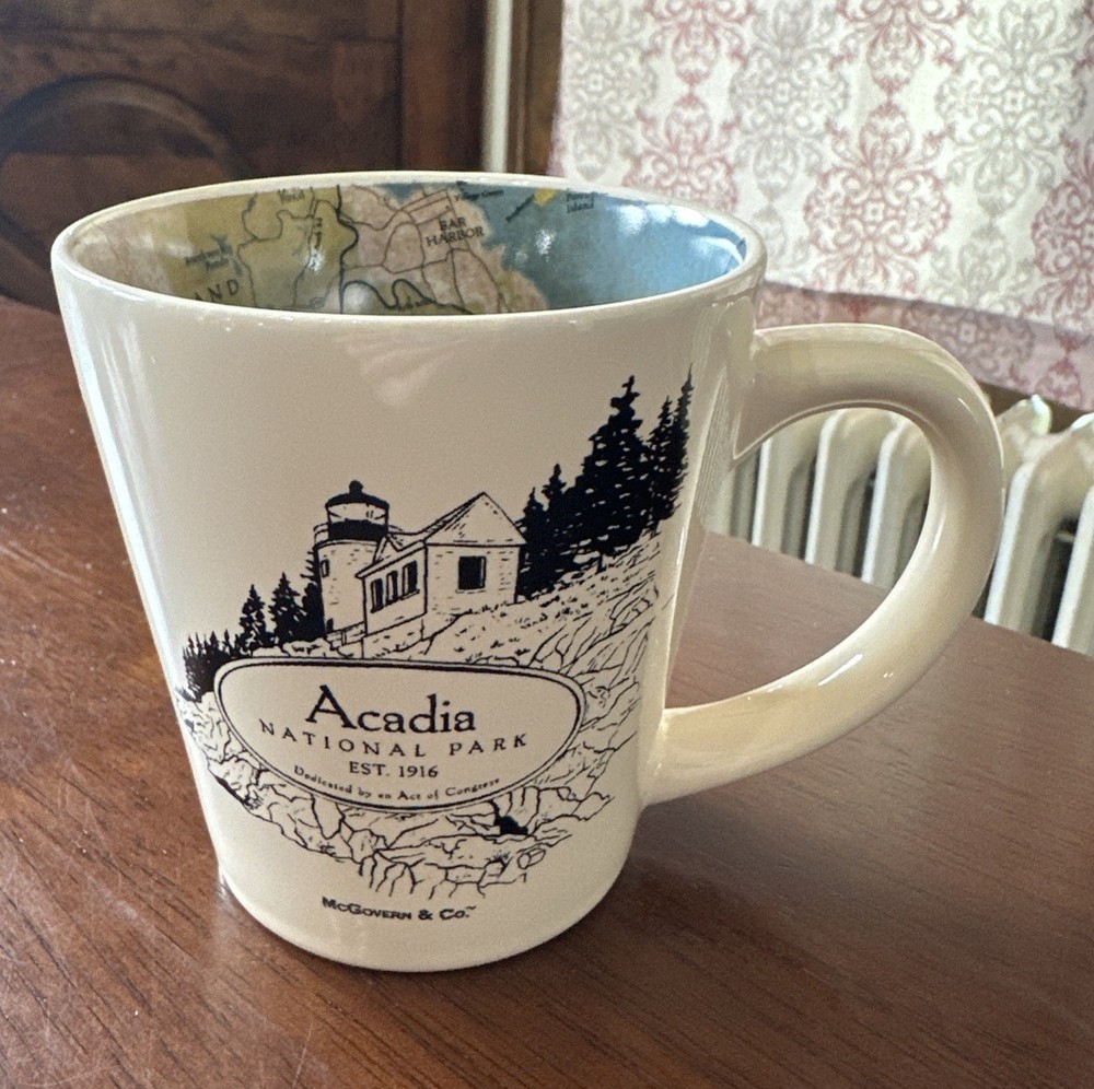 McGovern And Company Acadia National Park Coffee Mug Map Inside-image