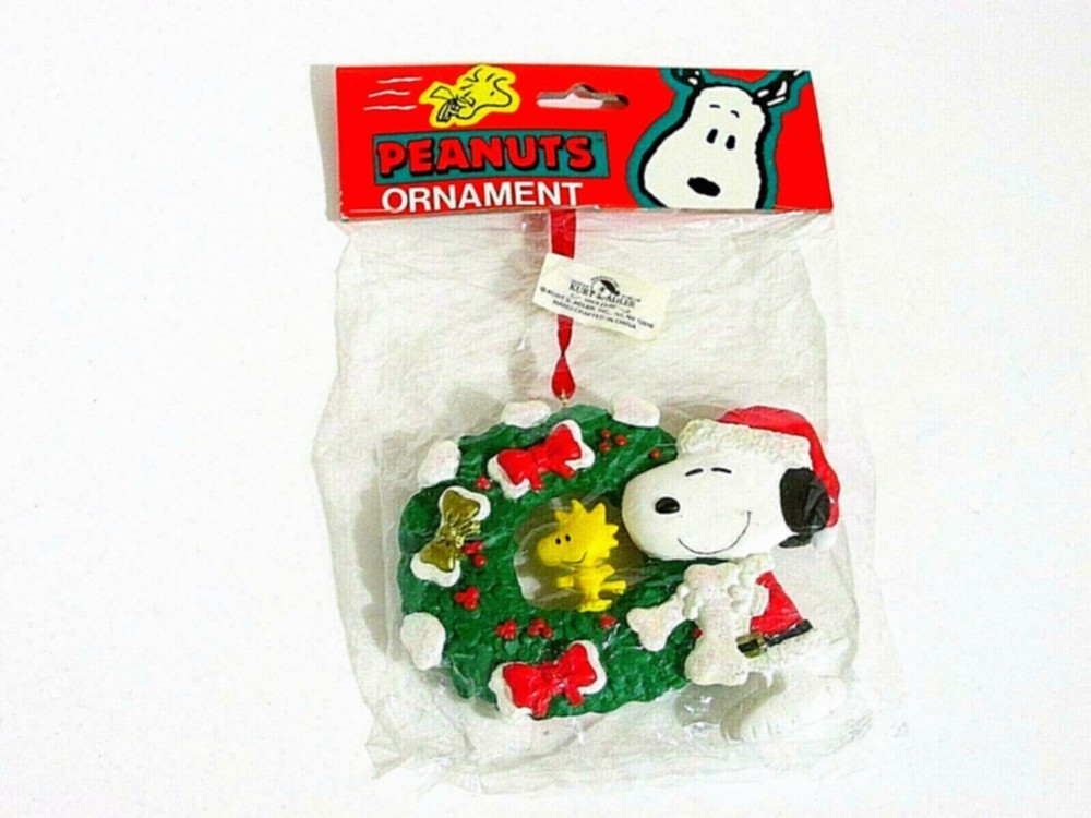 Snoopy Peanuts Charlie Brown Kurt Adler Christmas Ornament Figure Figurine 2000