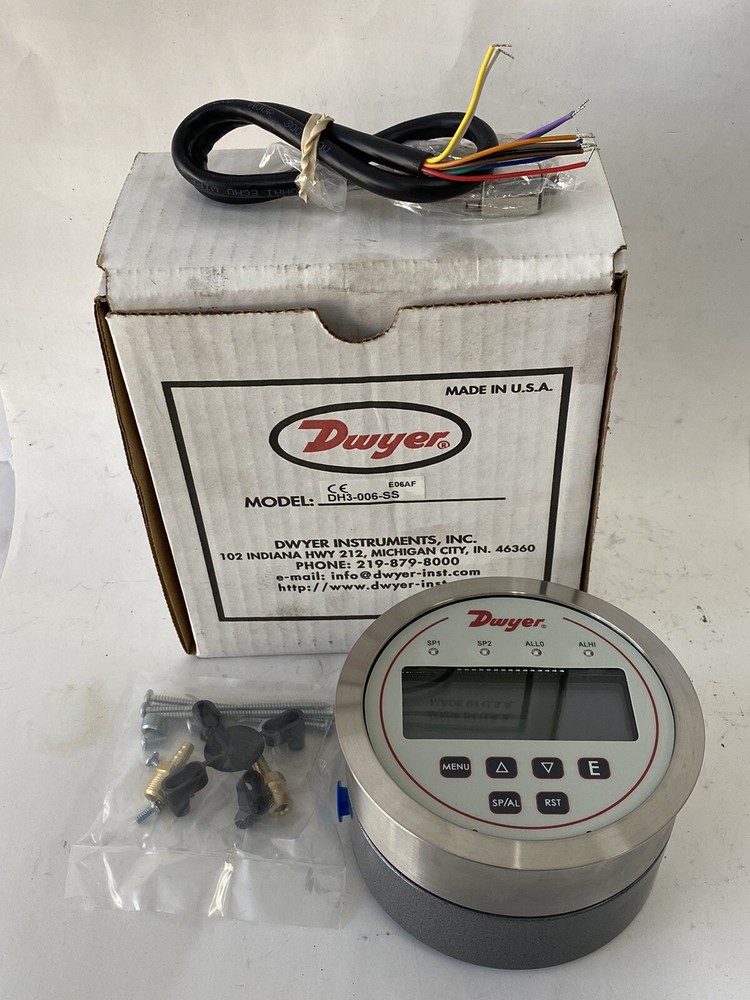 DWYER DH3-006-SS Digital Panel Meter: Differential Pressure Controller