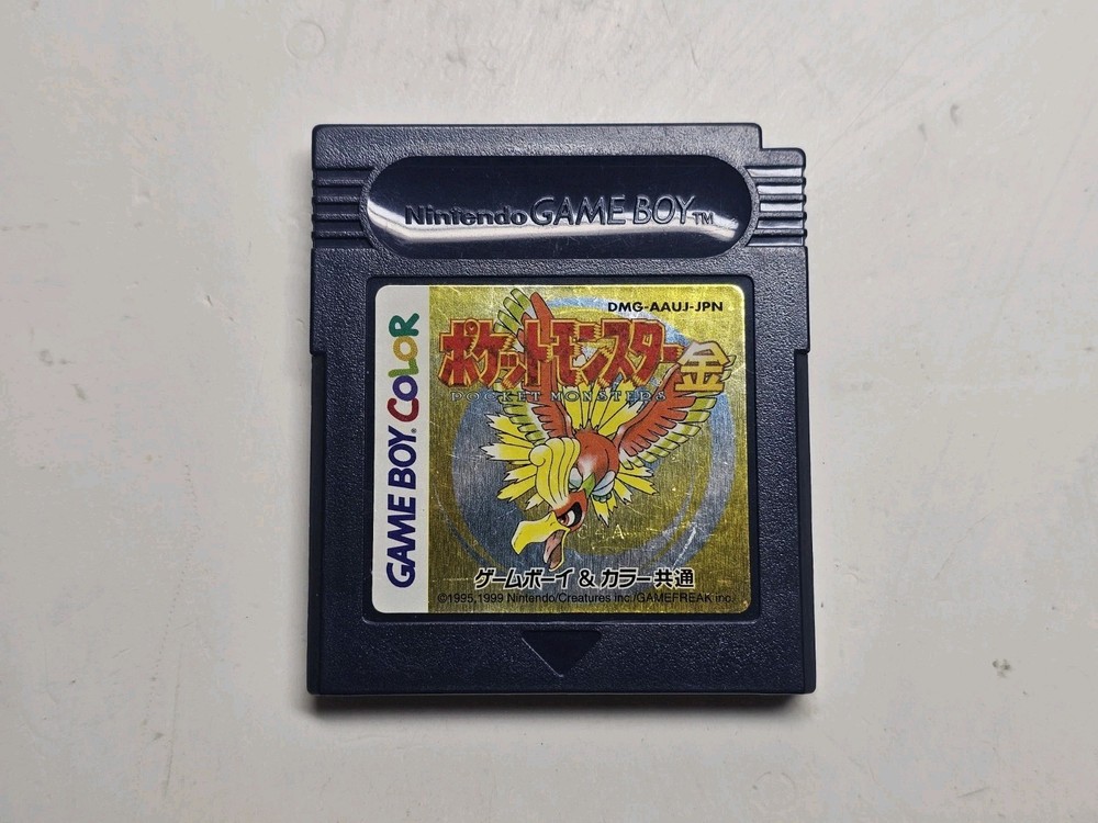 Pokemon Gold Version GBC, Japanese, Game Boy Color, Authentic Cart Only, Tested