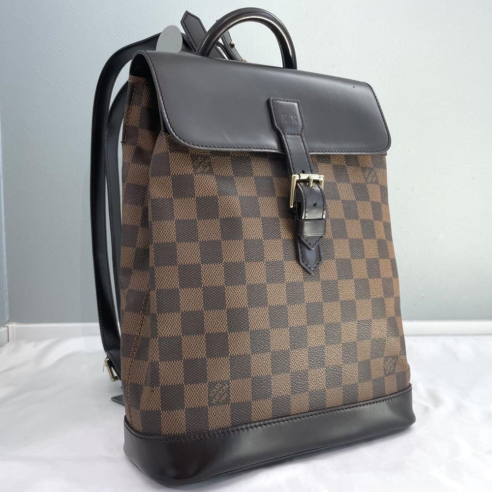 Louis Vuitton Damier Ebene Soho Backpack in Brown Canvas