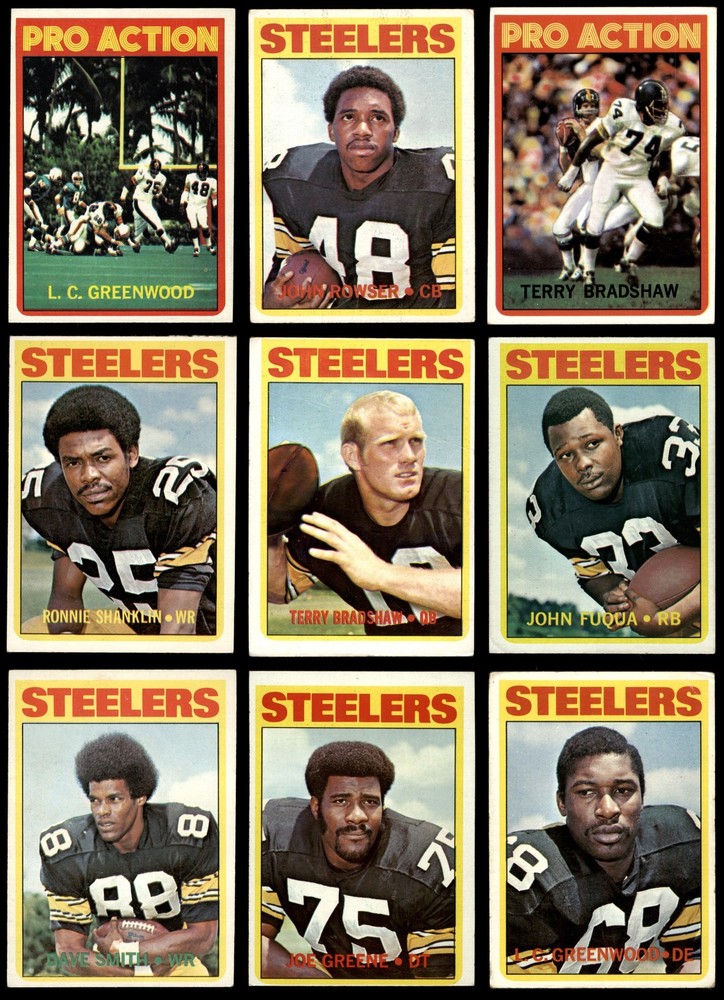 1972 Topps Pittsburgh Steelers Low # Team Set 3.5 - VG+ 6990619