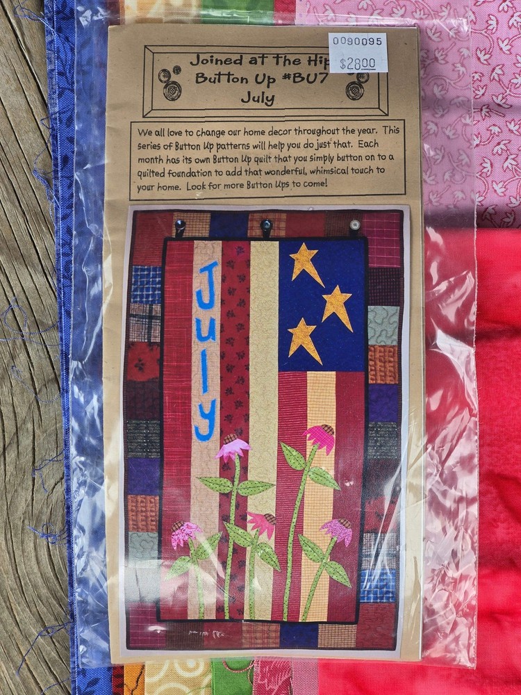 Joined At The Hip - Button Up #BU7 July - Quilt - Kit