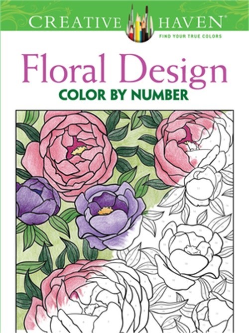 Creative Haven Floral Design Color by Number Coloring Book (Paperback or Softbac