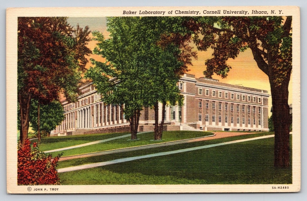 Ithaca New York~Cornell University~Baker Laboratory Bldg~Neoclassical~Linen PC