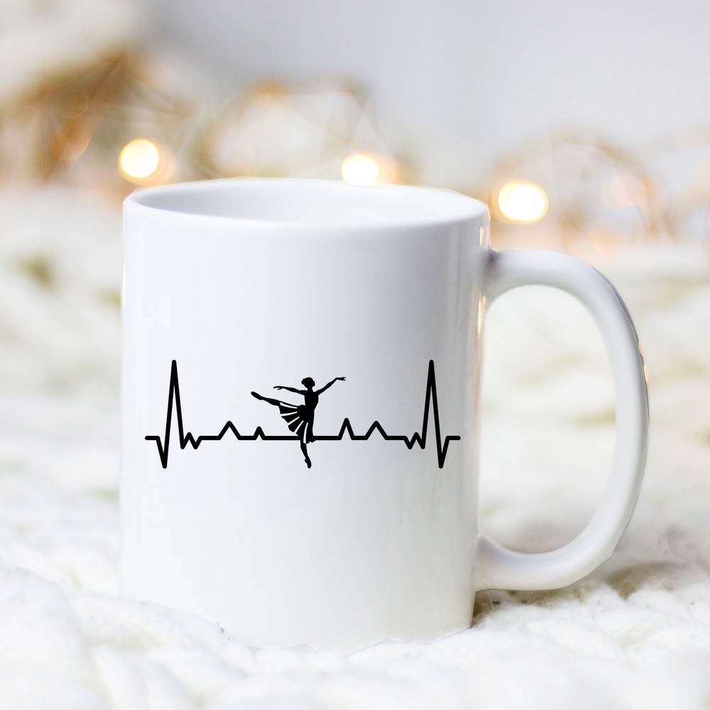 Ballerina Heartbeat Mug Ballet Mug Gift For Ballerina Ballet Gift Ballet Dancer