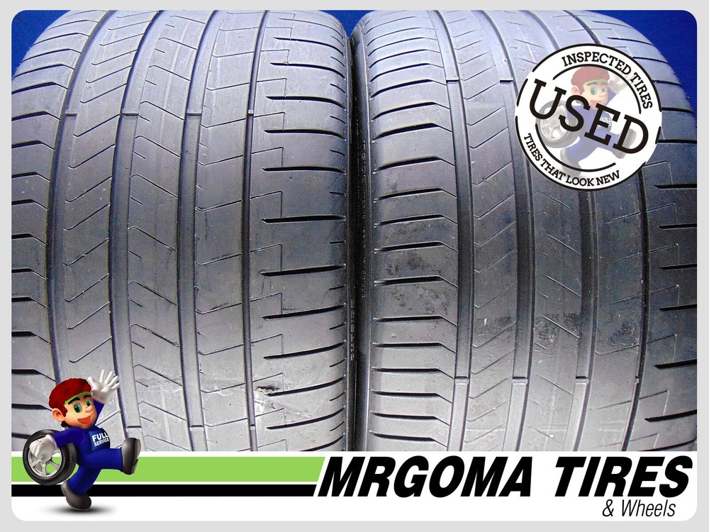 2 PIRELLI P ZERO TM NFO ELECT PZ4 XL 305/30/21 USED TIRES 73% LIFE 104Y 3053021