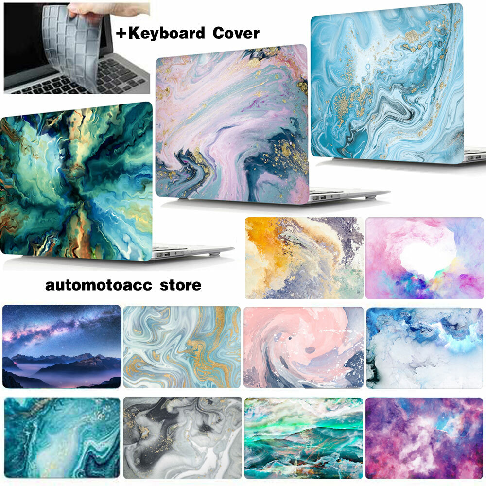 Colorful Marble Laptop Case Cover For MacBook Air Pro 11 12 13 15 16 14 inch M2
