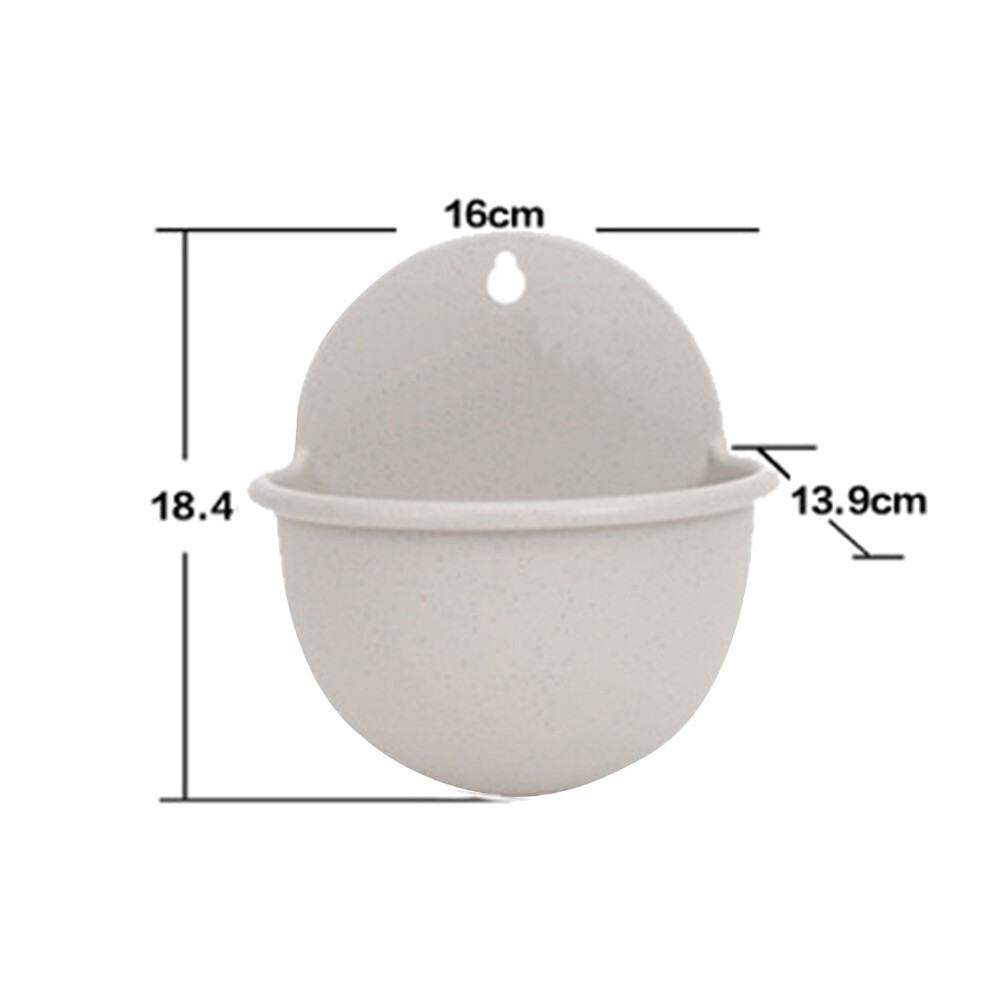 Wall Mount Plant Pot Plastic Flowerpot Basket Planter Home Garden
