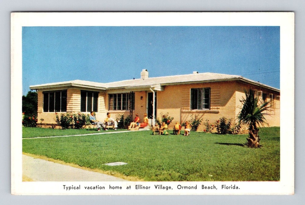 Ormond Beach FL-Florida, Ellinor Village Vacation Home, Vintage Postcard