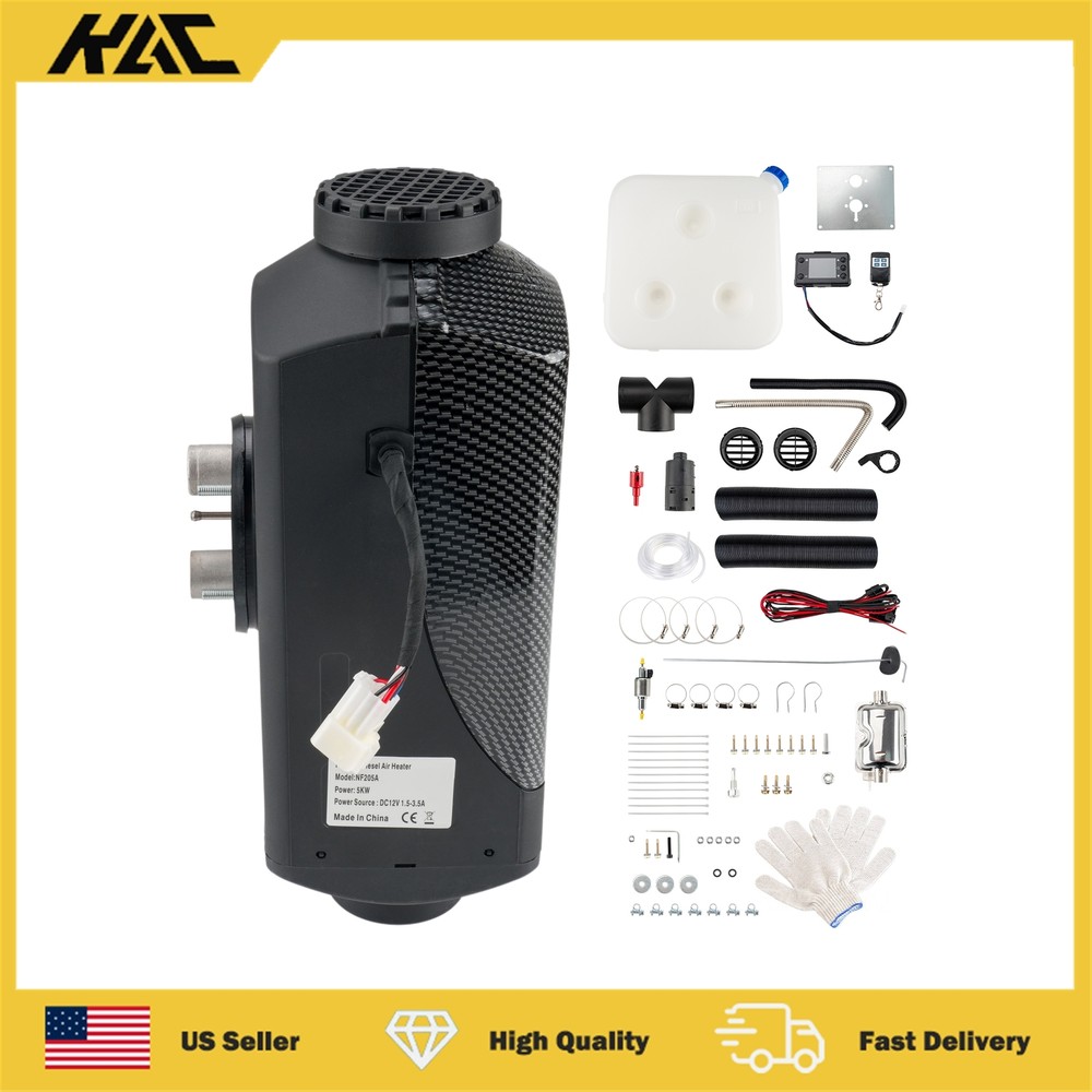 5000W Diesel Air Heater Tank Remote Control 12V 5KW FOR Car & Truck & Trailer