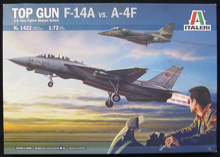 Italeri Models 1/72 F-14A TOMCAT & A-4F SKYHAWK Miramar NAS TWO KITS!