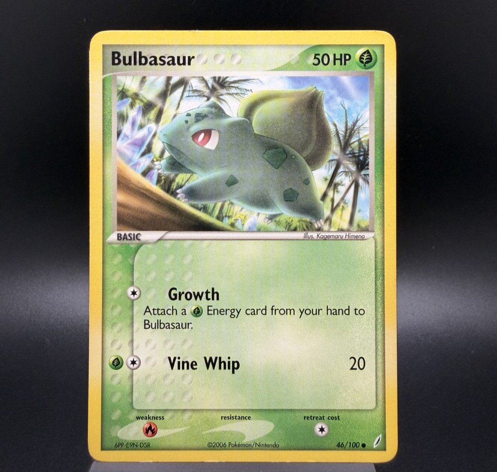 Pokemon TCG: Bulbasaur 46/100 MP Crystal Guardians
