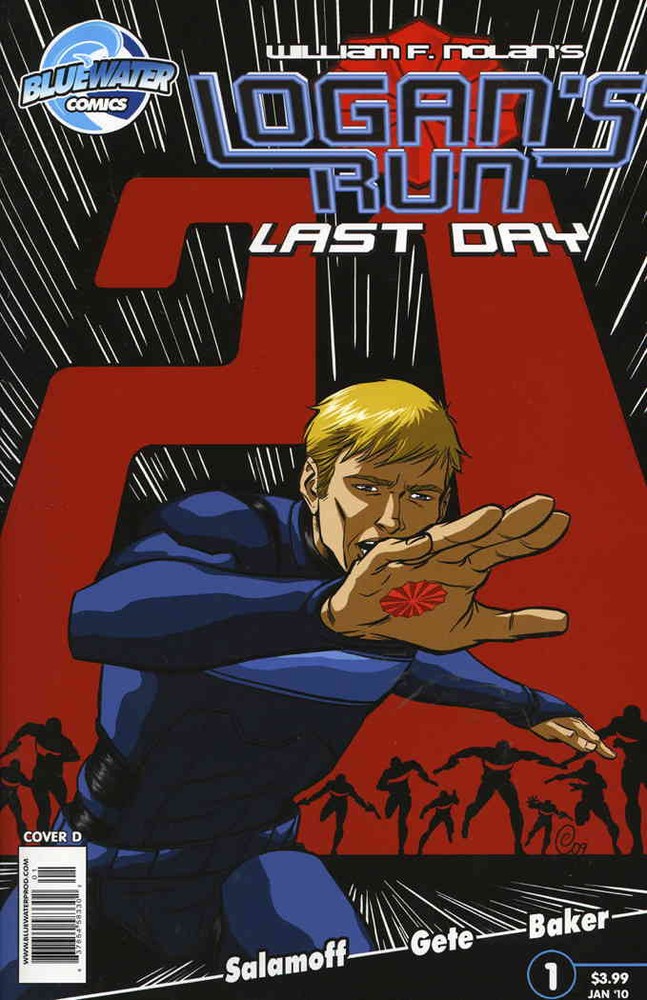 Logan's Run #1D VF/NM Bluewater Last Day William F Nolan Comic