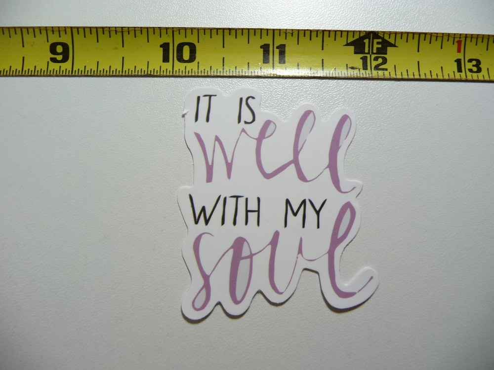 Religious Well My Soul Decal Sticker for Faith Church Belief Wall Art