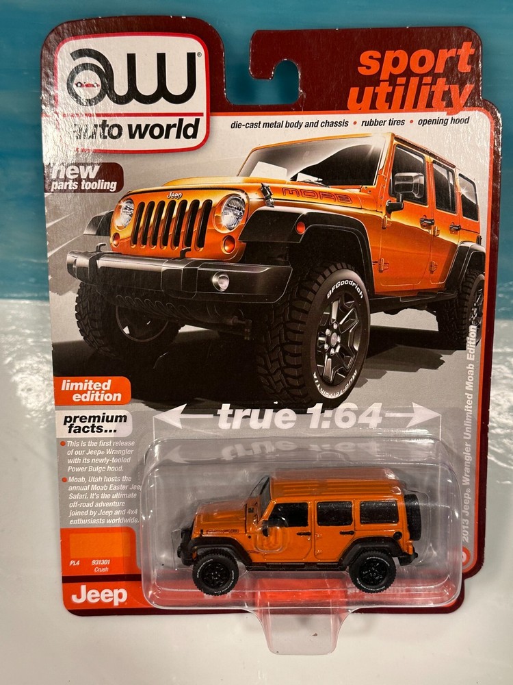 Jeep 2013 Wrangler Unlimited Moab Edition AW Auto World, 1:64 Factory Sealed New