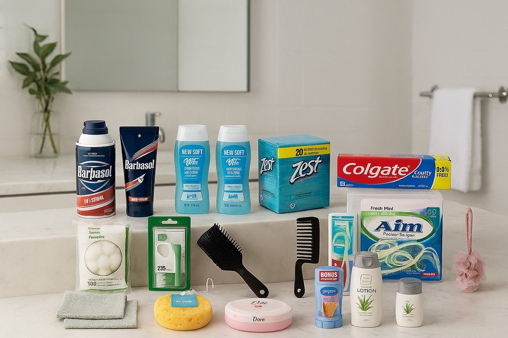 Women's Travel Hygiene Kit – Toiletries for Camping, Hotel Stays, Emergency Prep