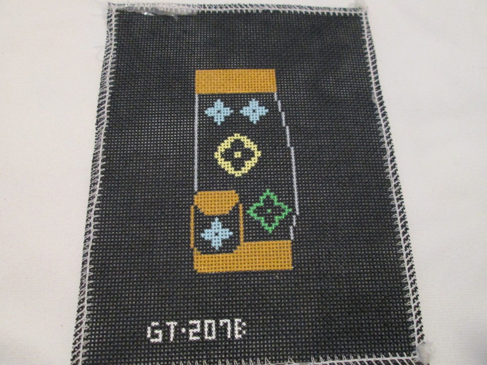 GOLF BAG ORNAMENT-THE COLLECTION-HANDPAINTED NEEDLEPOINT CANVAS