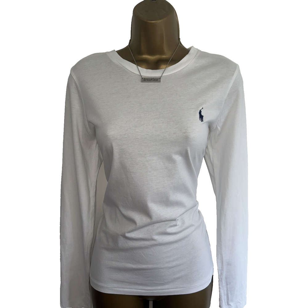 Ralph Lauren White Crisp Polo Blouse UK Size 10