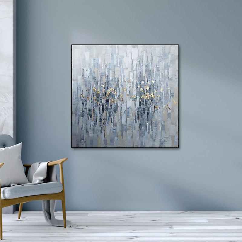 Art Canvas Wall Oil Paintings Abstract Colorful Hand Painted Nature Modern Home