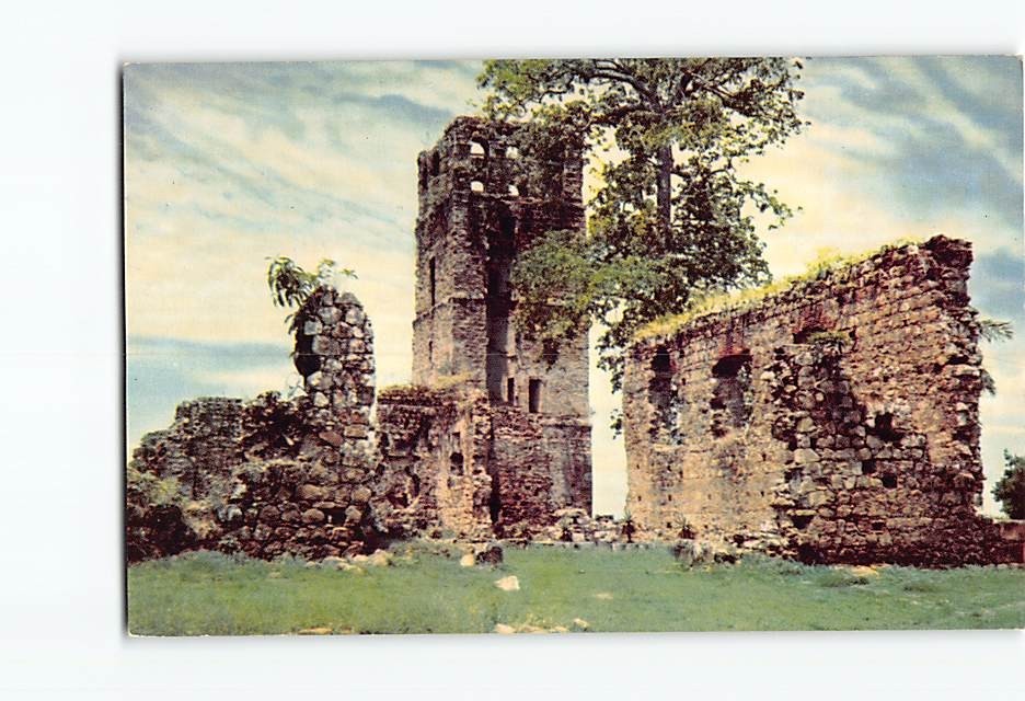 Postcard Ruins Cathedral Panama La Vieja Old Panama