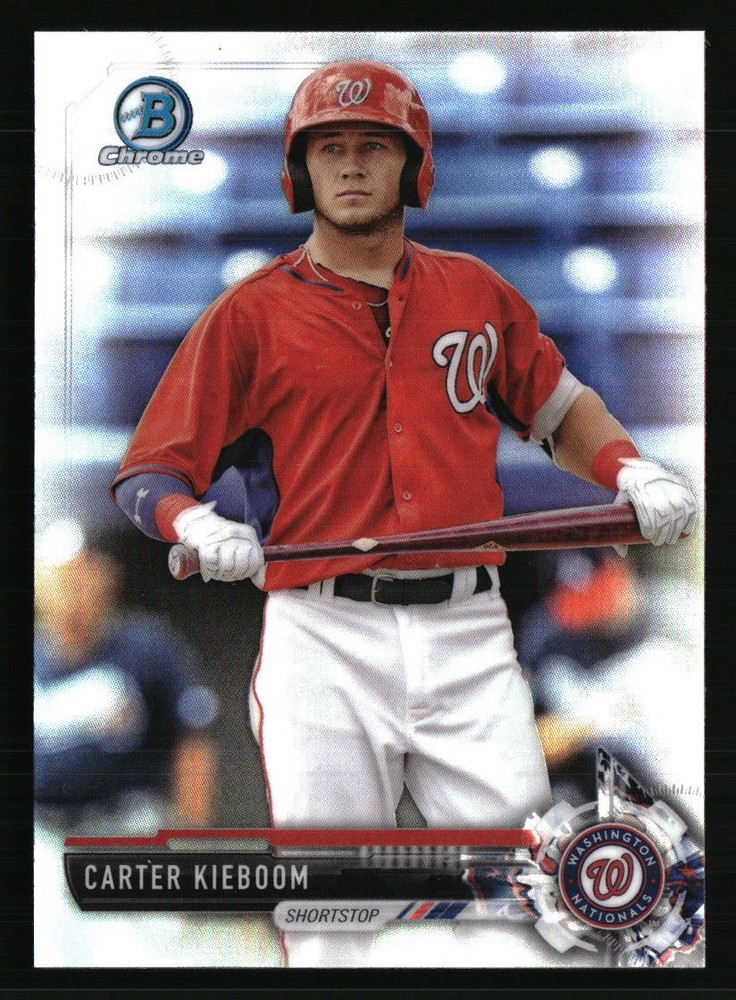 Carter Kieboom 2017 Bowman Chrome Refractor BDC-52 Rookie Baseball Card