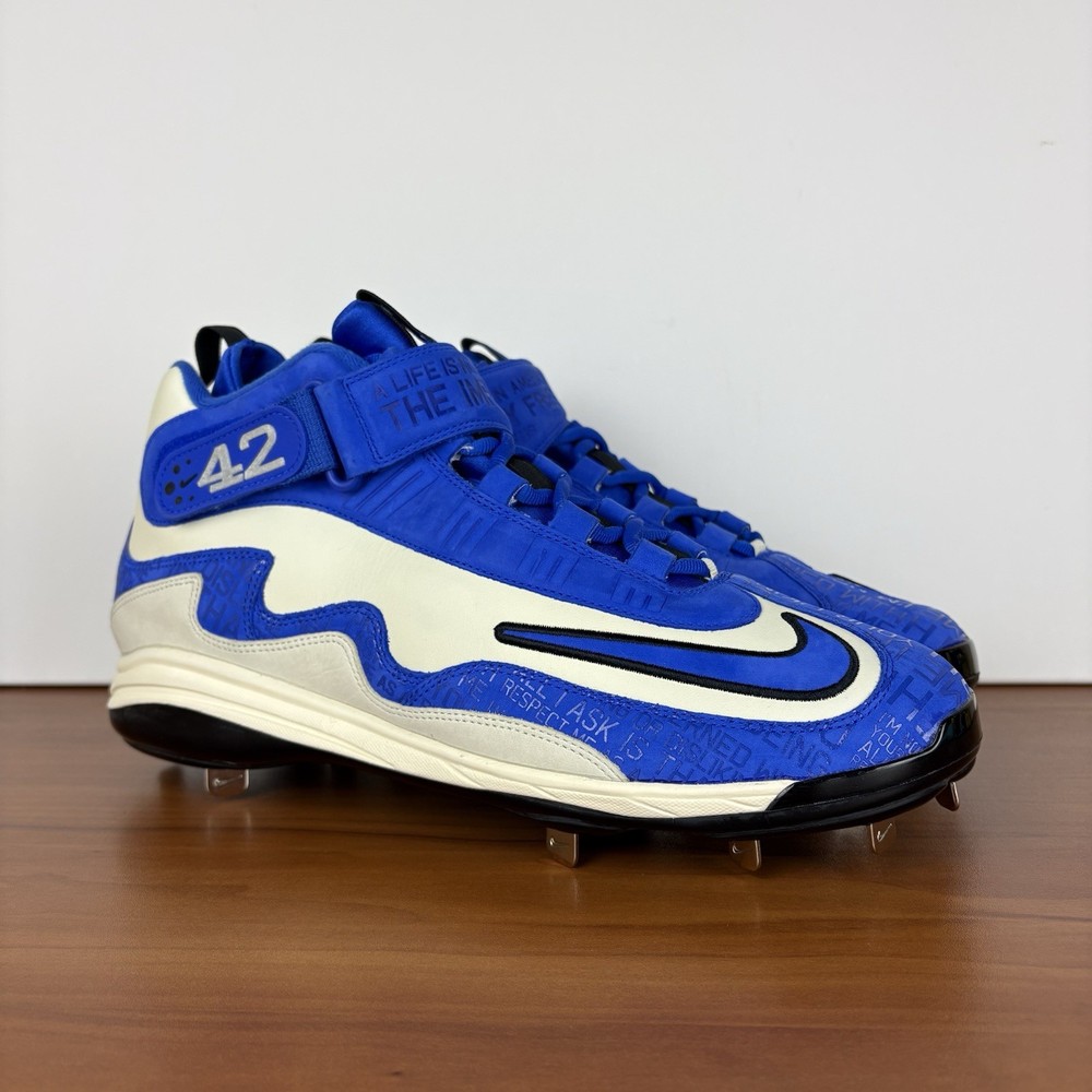 Nike Air Max Griffey 1 Jackie Robinson Baseball Cleats DC9980-100 Men's Size 14