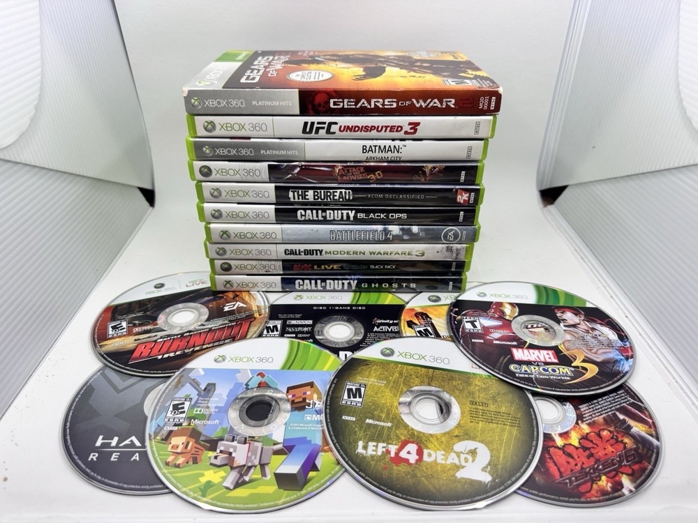 Xbox 360 Game Lot [18 Games] (Good Condition) Tested & Working