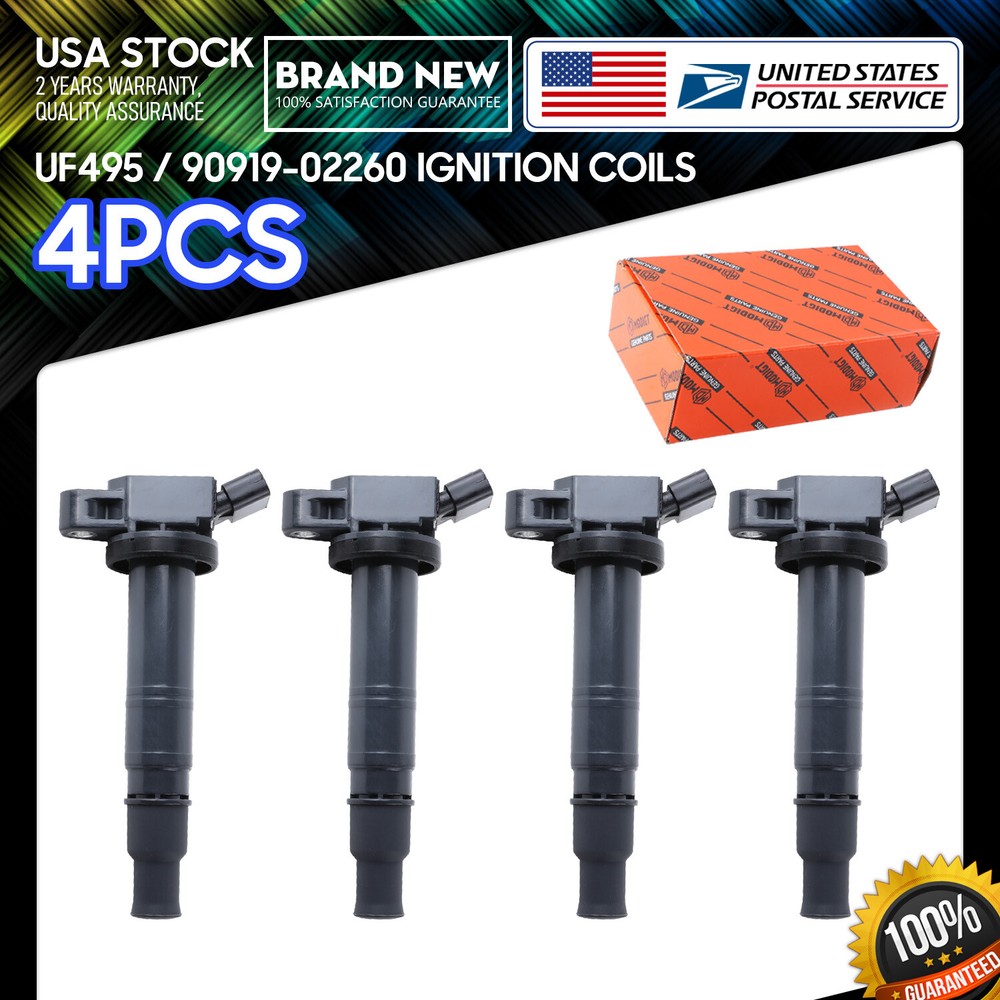 High Quality OEM Ignition Coils 4Pc UF495 90919-02260 for Lexus ES350 2007-2018