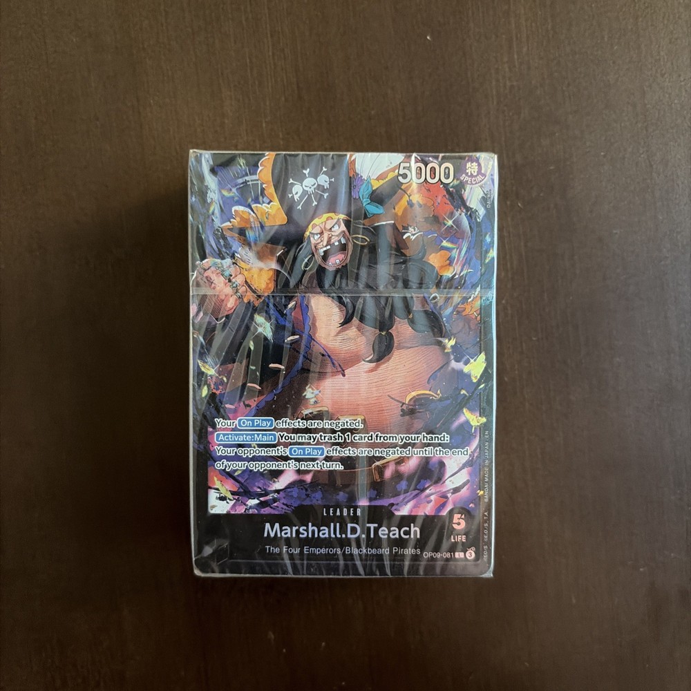 One Piece TCG: Black - Marshall D. Teach Starter Deck [ST-27] Deck Brick Only